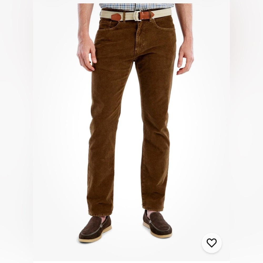 NWT Johnnie-O Wales Corduroy Pant Brown Size 33x30